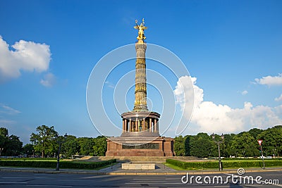 Berlin Victory Column Stock Photo