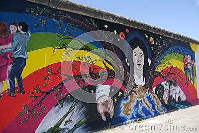 Berlin Wall Editorial Stock Photo