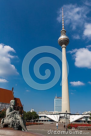 Berliner Fernsehturm Berlin TV Tower Editorial Stock Photo