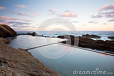 Bermagui Blue Pool Stock Photo