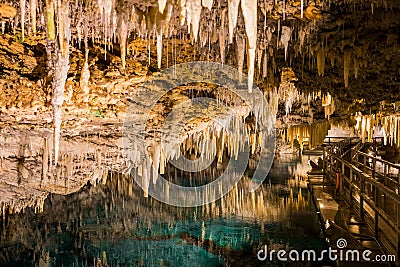 Bermuda Crystal Cave Stock Photo