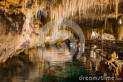 Bermuda Crystal Cave Stock Photo