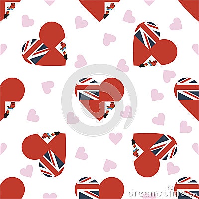 Bermuda independence day seamless pattern. Vector Illustration