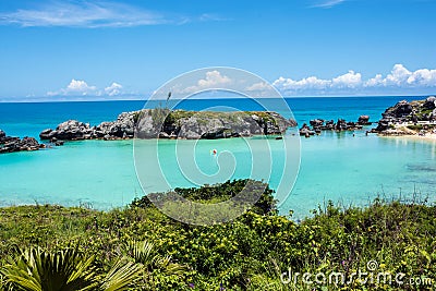 Bermuda Lagoon Stock Photo