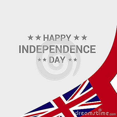 Bermuda Independence day typographic design with flag vector Vector Illustration