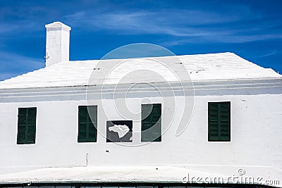 Bermuda White Roof Stock Photo