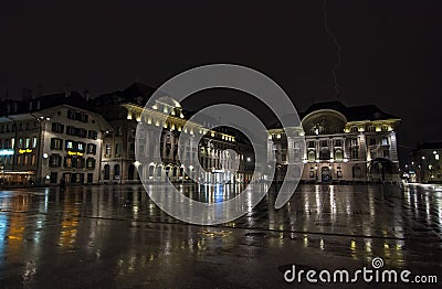 Bundesplatz, Bern, Switzerland Stock Photo