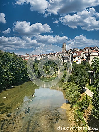 Bern skyline and the river. Switzerland Stock Photo