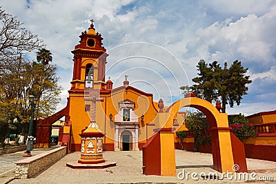 Bernal magic town in Mexico Stock Photo
