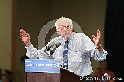 Bernie Sanders - Medallion Center Editorial Stock Photo