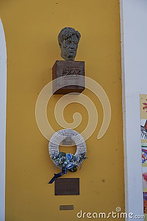 Beroun, Czech Republic - May 8, 2022 - Jan Hus Square on a sunny spring morning Editorial Stock Photo