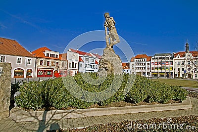 Beroun - main square 01 Editorial Stock Photo