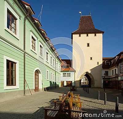 Beroun - Prazska gate 01 Editorial Stock Photo