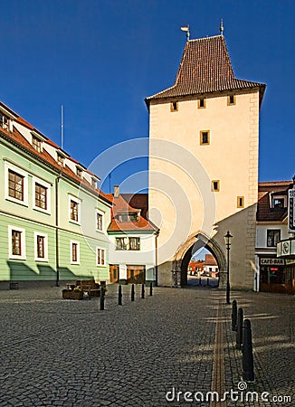 Beroun - Prazska gate 02 Editorial Stock Photo