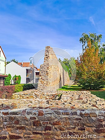 Beroun town in central Bohemia - city old walls - Czech republic Stock Photo