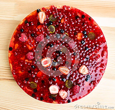 Berries cake Stock Photo