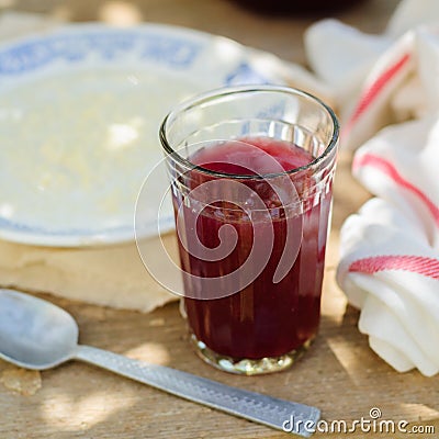 Berry Fool with Milky Millet Stock Photo