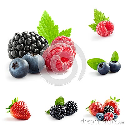 Berry mix Stock Photo