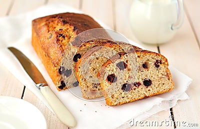 Berry and Oat Cake Loaf Stock Photo