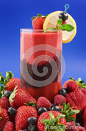 Berry smoothie Stock Photo