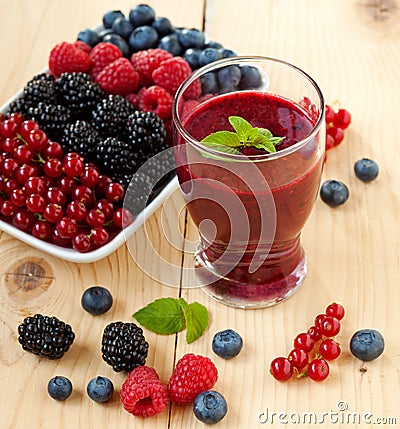 Berry smoothie Stock Photo