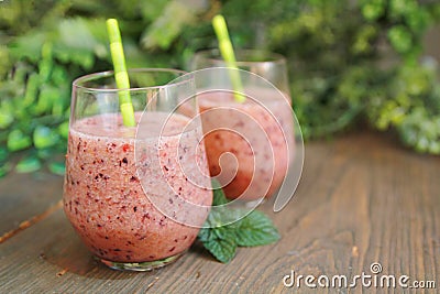 Berry smoothie Stock Photo