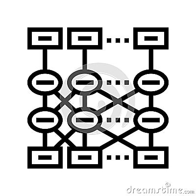 bert bidirectional encoder representations transformers line icon vector illustration Cartoon Illustration