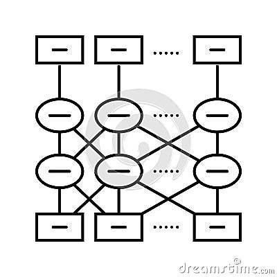 bert bidirectional encoder representations transformers line icon vector illustration Vector Illustration