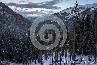 Berthoud Pass Sunset Stock Photo