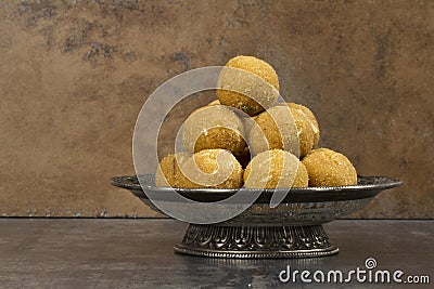 Besan Laddu Stock Photo