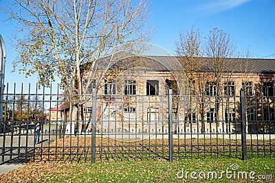 Beslan, Russia - October 25, 2019: Memorial for memory of the dead people who were captured by terrorists in the school in Beslan Editorial Stock Photo