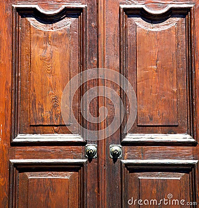 besnate abstract rusty closed wood lombardy italy varese Stock Photo