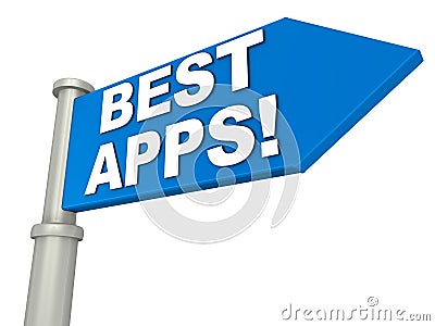 Best apps Stock Photo