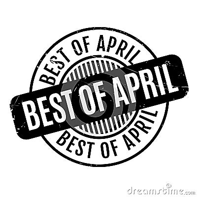 Best Of April rubber stamp Stock Photo