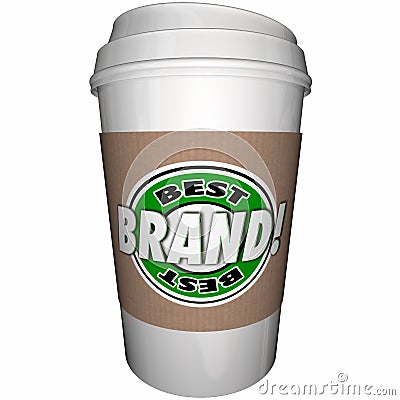 Best Brand Coffee Cup Top Leading Company Stock Photo