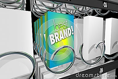 Best Brand Preference Affinity Customer Loyalty Vending Machine Stock Photo