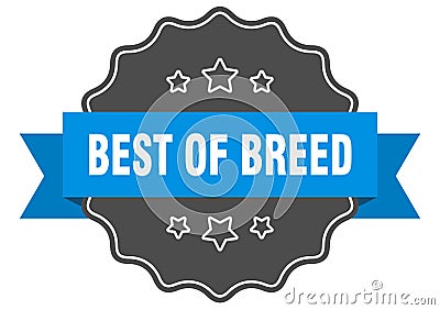 best of breed label Vector Illustration