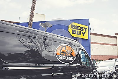 Best Buy and Geek Squad Editorial Stock Photo