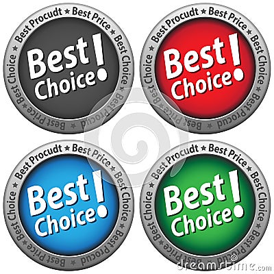 Best choice best price icons Vector Illustration