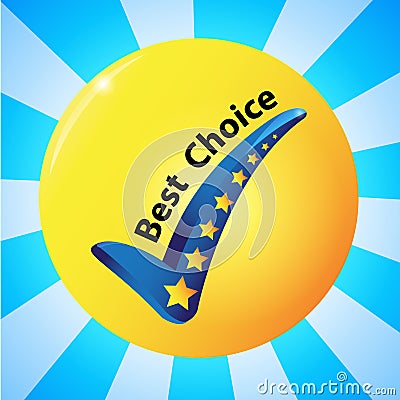 Best choice icon. Vector Illustration