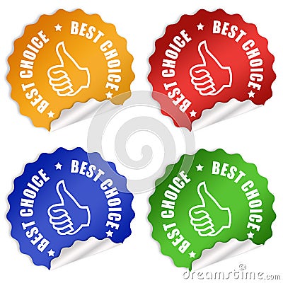 Best choice offer Stock Photo