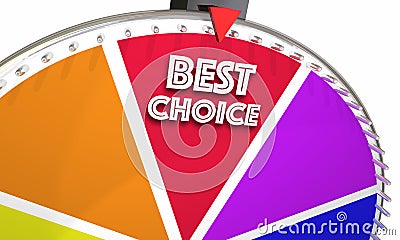 Best Choice Recommended Reviewed Product Game Show Wheel Stock Photo