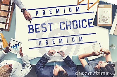 Best Choice Seller Award Finest Certificate Graphic Concept Stock Photo