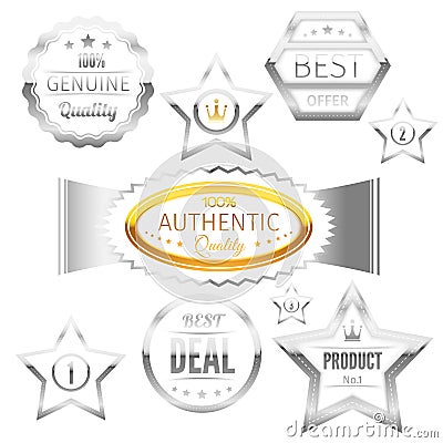 Best choice sign tags badges collection Vector Illustration