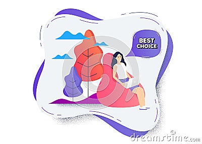 Best choice. Special offer sale sign. Vector Vector Illustration
