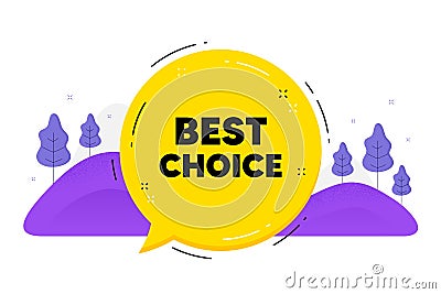 Best choice text. Special offer sale sign. Vector Vector Illustration