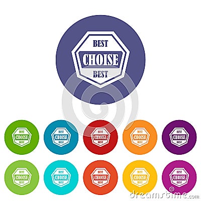 Best choise label set icons Vector Illustration