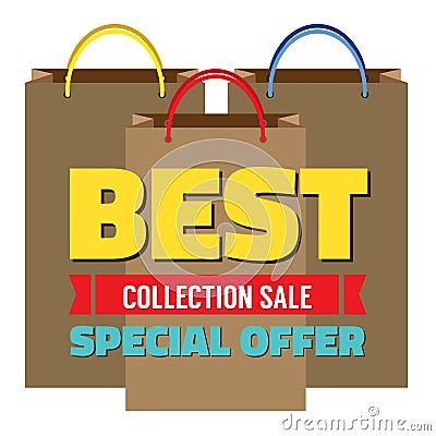 Best Collection Sale Vector Illustration