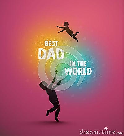 Best dad Vector Illustration