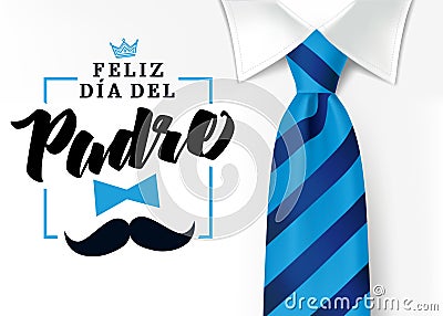 The best Dad in the World, Feliz dia del Padre quotes Vector Illustration